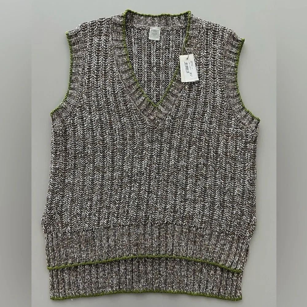 NWT Eleventy Light Grey Vest Size M